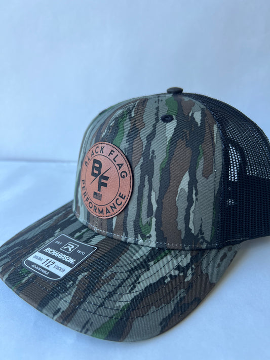 Leather Patch Richardson Hat - BF CIRCLE FLAG
